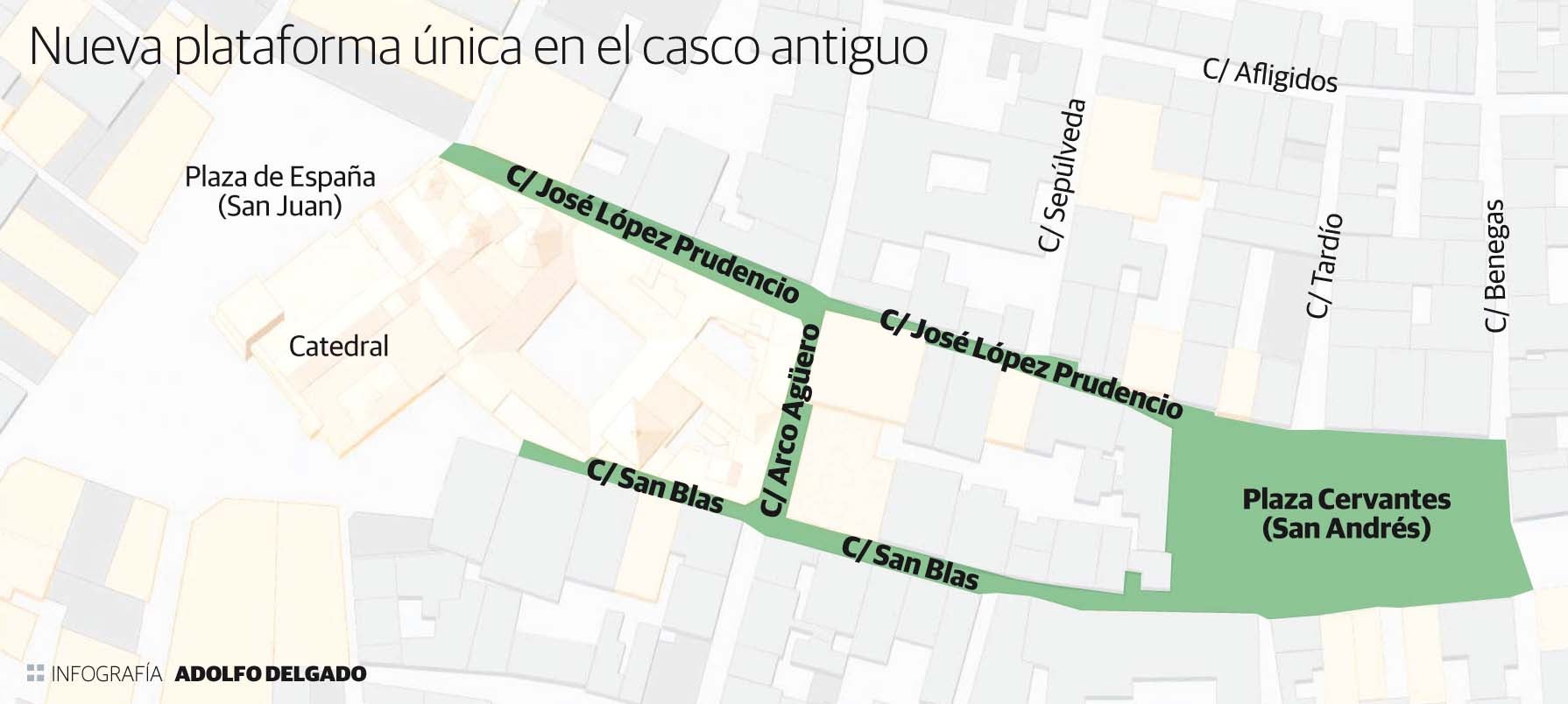 Nueva plataforma única en el Casco Antiguo de Badajoz