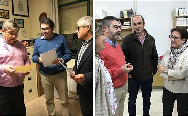 Antonio Hidalgo y Marisa González, tras conocer los resultados de la primera vuelta.: 