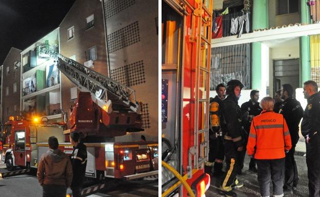 El incendio se ha declarado en un piso de la calle Matachel:: 