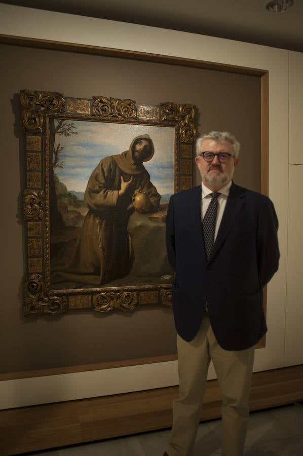 El Museo del Prado, inmerso también en su bicentenario, ha cedido durante un mes 'San Francisco en oración', uno de los cuadros menos conocidos de Francisco de Zurbarán, al MUBA 