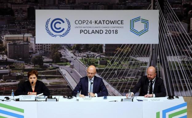 Reunión del COP24 en la ciudad polaca de Katowice. 