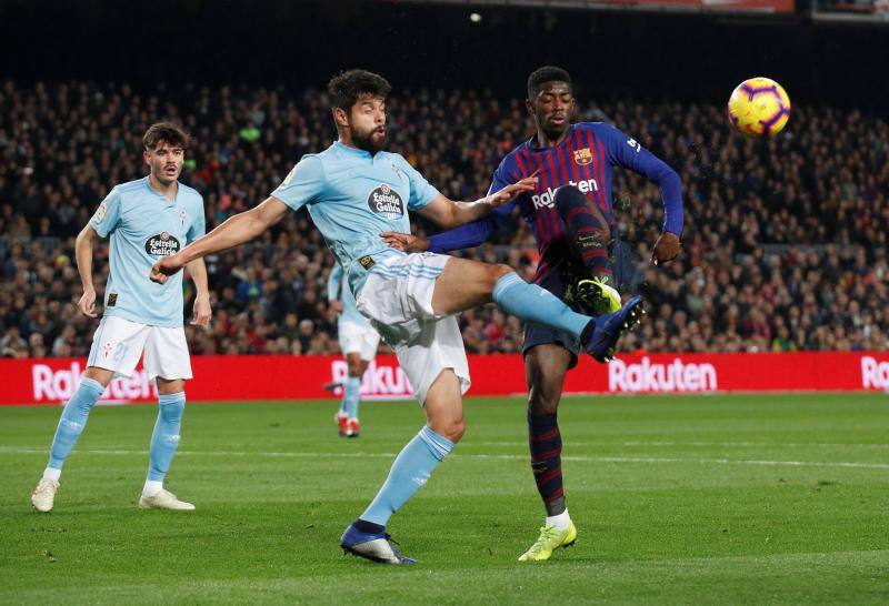 Barcelona y Celta se enfrentaron en el Camp Nou en la 17ª jornada de Liga.