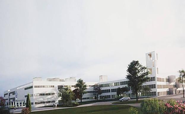 Maqueta del futuro hospital en Vegas Altas :: 