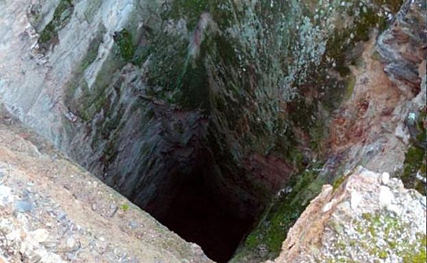 Vano interior de unos veinte metros, en el pozo 2. 