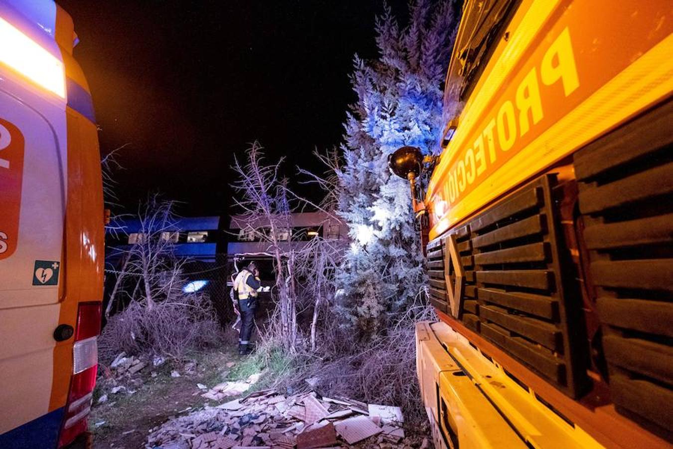 Un trozo de carril, de un metro de longitud, había sido colocado en el cruzamiento del cambio del tren y provocó que la máquina fuera desplazada