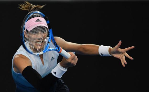 La hispano-venezolana Garbiñe Muguruza, en Melbourne. 