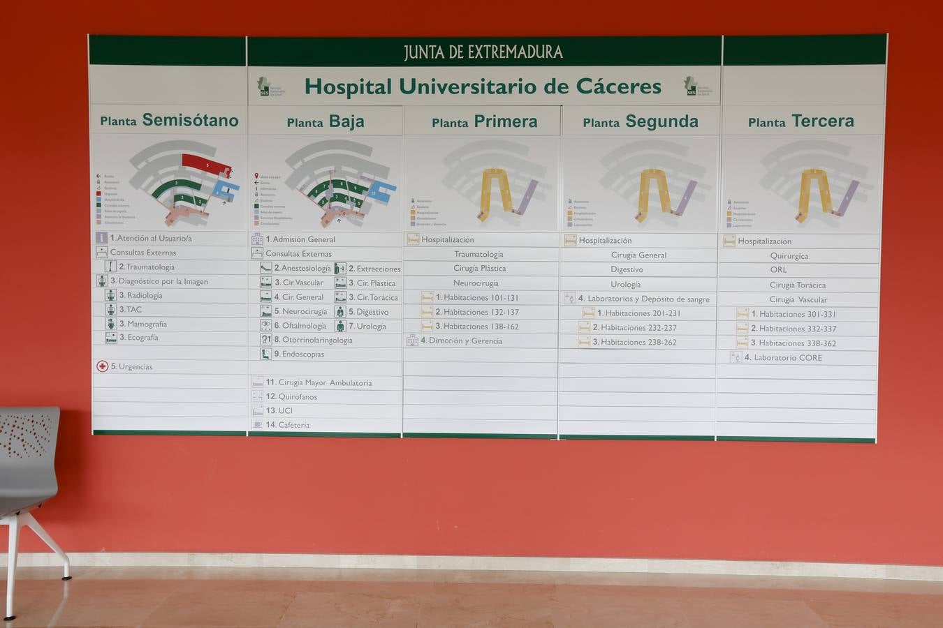 El nuevo Hospital Universitario de Cáceres abre tras 12 años de obras