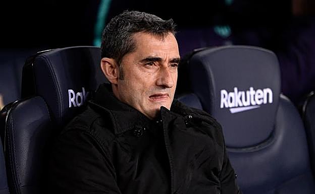 Ernesto Valverde, durante el partido ante el Madrid.