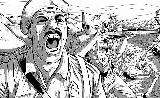 Oliver Law, en una imagen de 'La Brigada Lincoln'. 