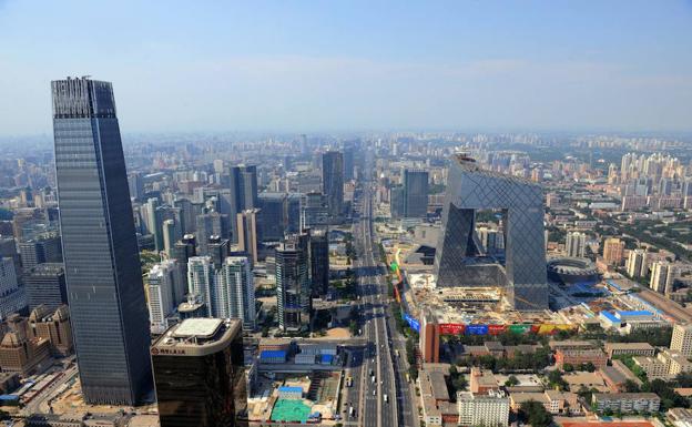 Vista aérea de Pekín.
