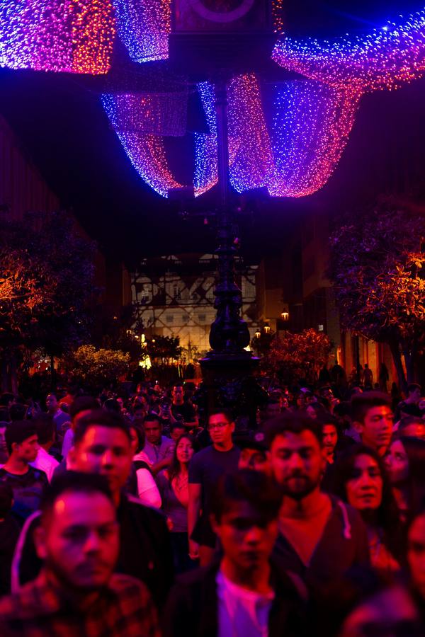 Celebración del festival GDLUZ en la catedral de Guadalajara, estado de Jalisco (México).