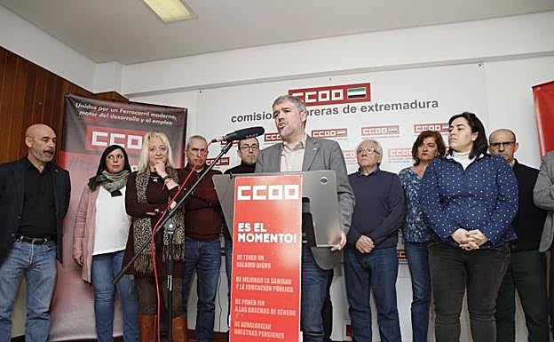 Intervención de Unai Sordo en la cumbre sobre el tren extremeño organizada por CC OO: 