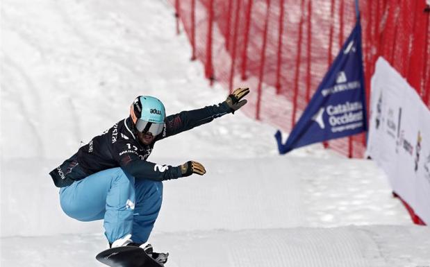 Lucas Eguibar, durante la clasificación de la prueba de Baqueira. 