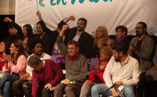 El exdirigente de Podemos, Juan Carlos Monedero, asiste al encuentro programático de Podemos. 