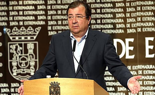 Intervención de Vara en la rueda de prensa posterior al Consejo de Gobierno.