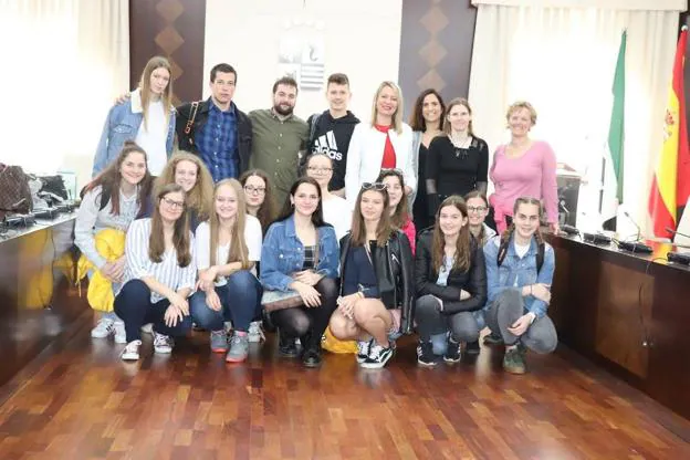 Los alumnos eslovenos visitan Villanueva de la Serena 