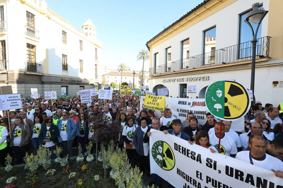 Fotos: Más de 1.200 personas se concentran en Mérida contra la mina de uranio en la región