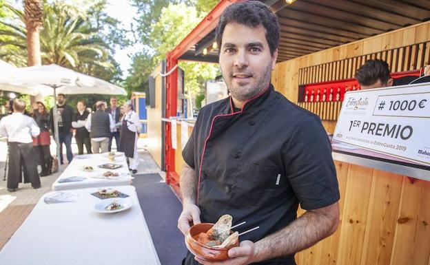 ROGER EDO (Corderos Fuente del Sapillo):: Albóndigas de cordero en salsa de la Yaya Carmeta. Tapa ecológica aderezada con salsa de tomate casero y pimentón de la Vera.