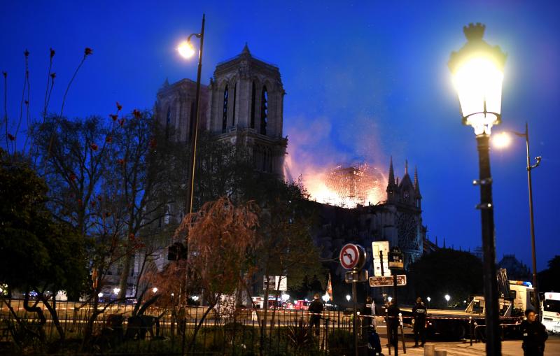 Fotos: El incendio de la catedral de Notre Dame, en imágenes