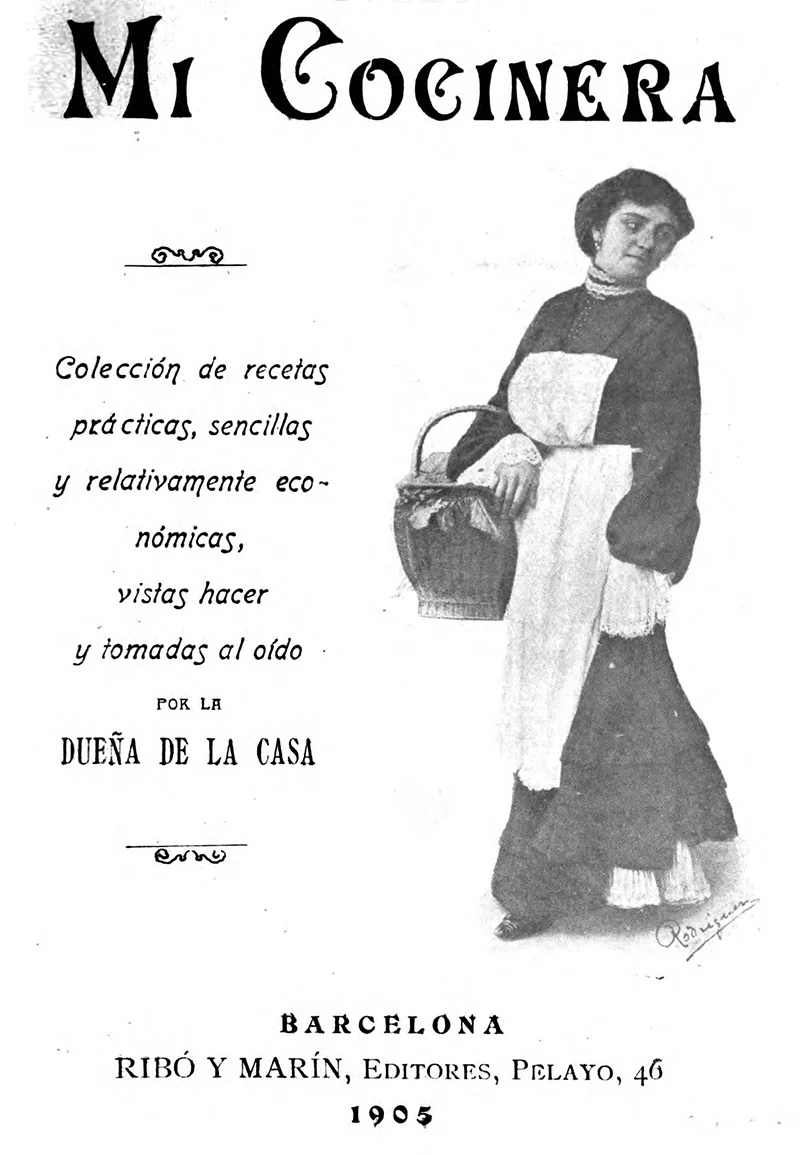 Portada de 'Mi cocinera' (1905). 