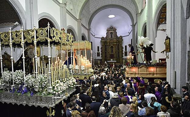 Imagen. Cristo de la Caridad y la Virgen de la Aurora.