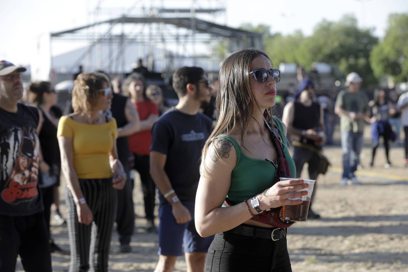 El plato fuerte de la jornada inaugural fue el regreso a los escenarios de Marea, que ha iniciado en Cáceres la gira de presentación de su último trabajo, 'El Azogue'. El líder y vocalista de la banda, Kutxhi Romero, destacó en una rueda de prensa previa al concierto el buen estado de salud del rock.