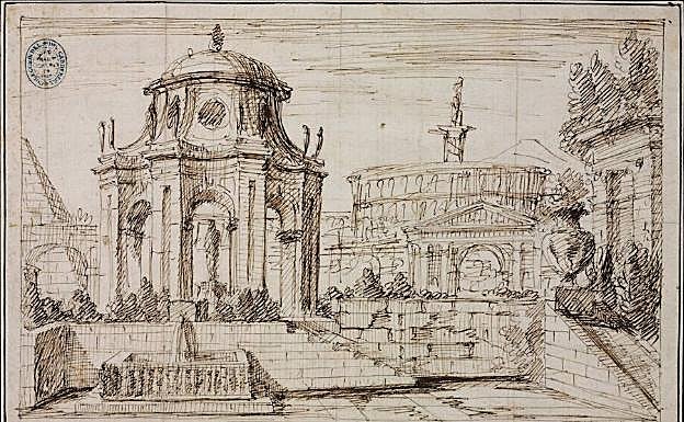 Una fantasía arquitectónica de Piranesi. 