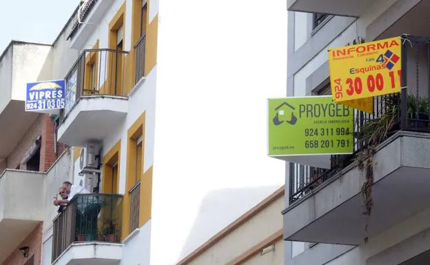 El precio de la vivienda de segunda mano baja un 1,2% en Extremadura en tasa interanual