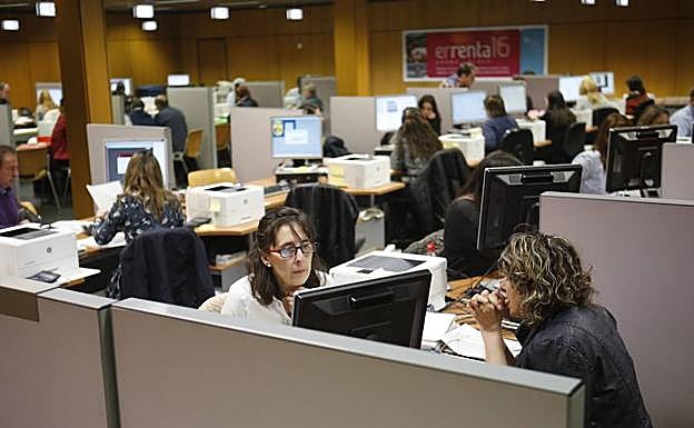 Oficina de Hacienda. 