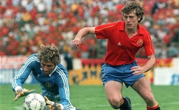 Butragueño, en el Mundial 1986