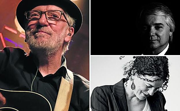 Pancho Varona, Jorge Goes y Cira, en los conciertos de la terraza de verano del López de Ayala