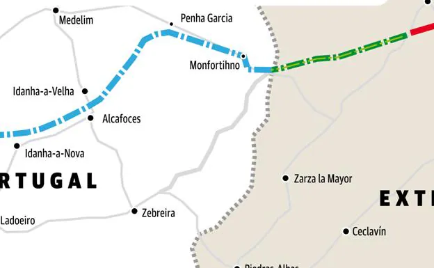 La Junta retomará el diálogo con Portugal para acabar la autovía Ex-A1