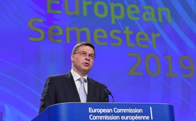 Valdis Dombrovskis, vicepresidente de la Comisión Europea y para el Euro.