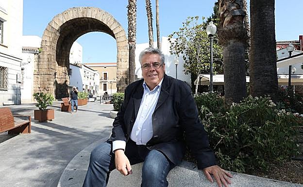 Ignacio Sánchez Amor en Mérida, ciudad en la que reside. 