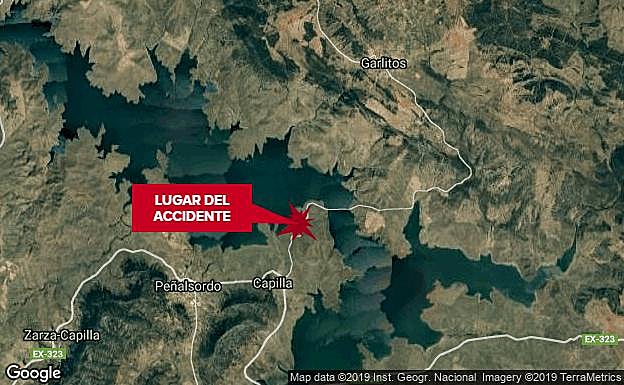 Herido un ciclista tras salirse de la vía al chocar contra un animal en Capilla