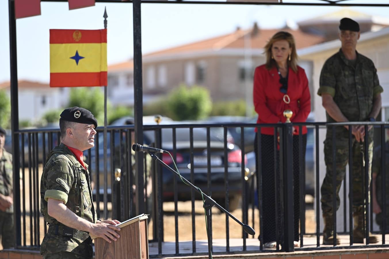 En la Base «General Menacho» (Badajoz), ha tenido lugar el acto de despedida del Contingente eFP V, previo a su despliegue en Letonia y cuya base está formada por la Brigada «Extremadura» XI. El acto ha estado presidido por el Excmo. Sr. General Jefe de la Brigada «Extremadura» XI, D. Francisco Javier Romero Marí.