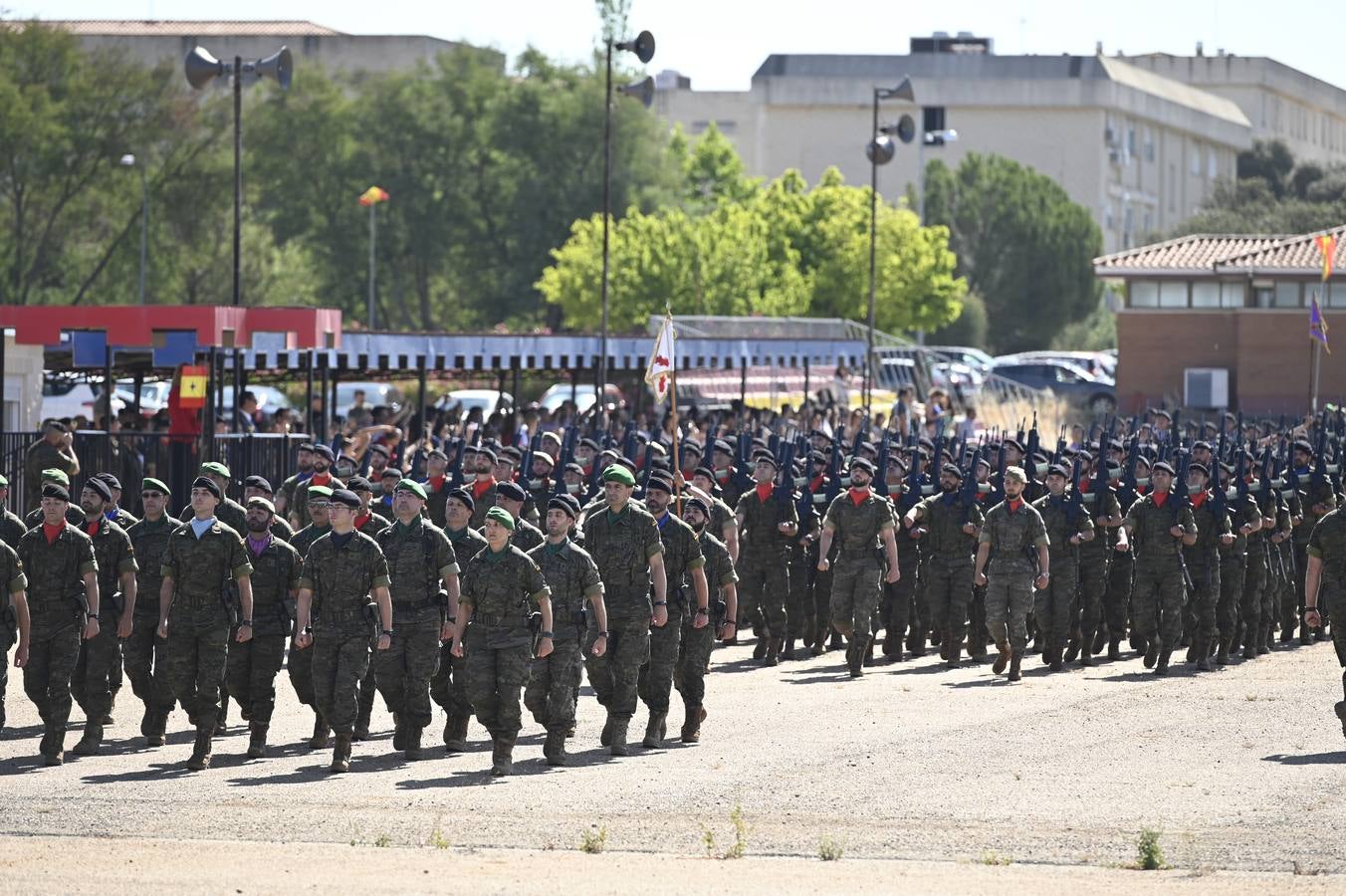 En la Base «General Menacho» (Badajoz), ha tenido lugar el acto de despedida del Contingente eFP V, previo a su despliegue en Letonia y cuya base está formada por la Brigada «Extremadura» XI. El acto ha estado presidido por el Excmo. Sr. General Jefe de la Brigada «Extremadura» XI, D. Francisco Javier Romero Marí.