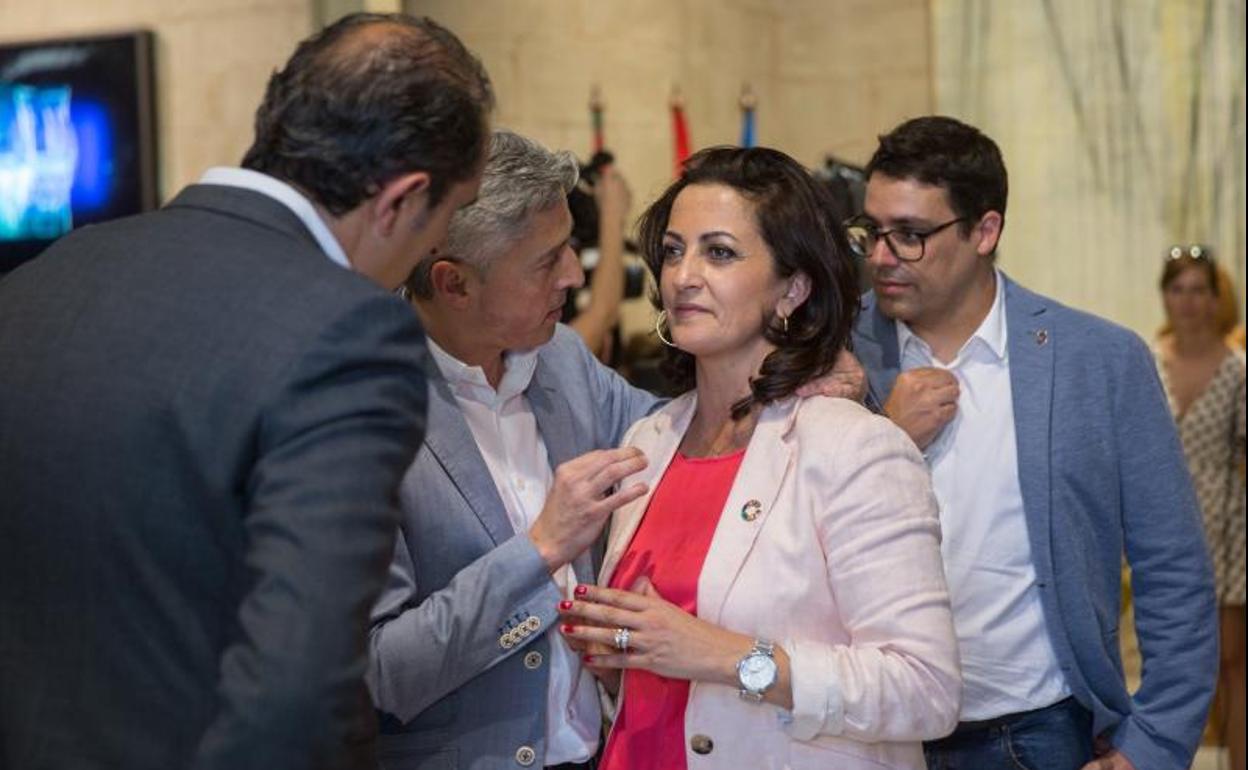La candidata del PSOE a la presidencia del Gobierno de La Rioja, Concha Andreu.