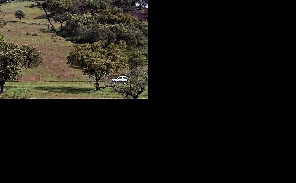 Entrada a la antigua mina de uranio de Cabra Alta, que fue explotada durante el franquismo.
