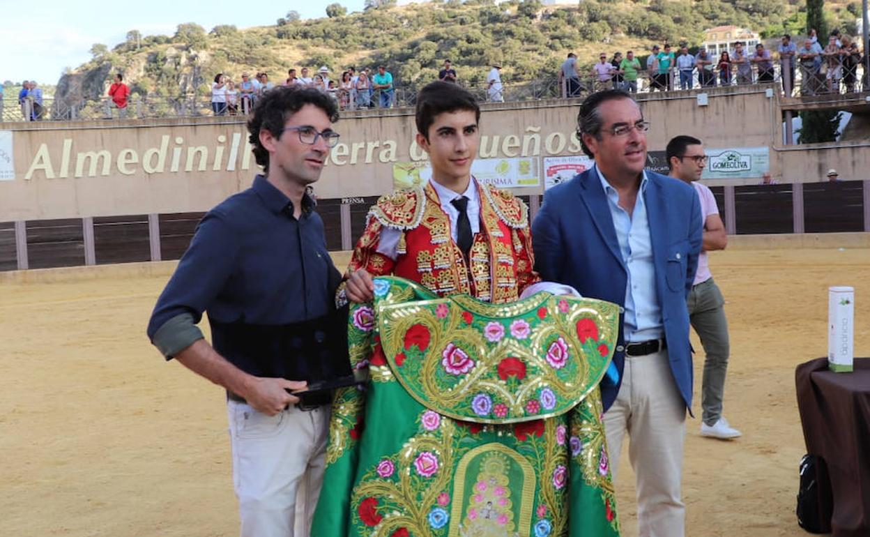 Manuel Perera, tras su victoria en el festejo celebrado en la provincia de Córdoba:: 