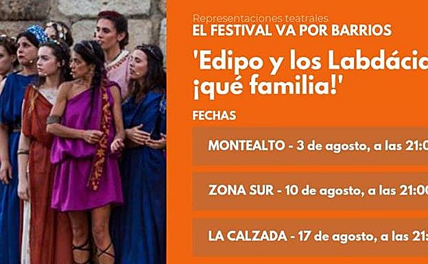 'El Festival va por barrios' comienza este sábado en Montealto