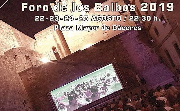 Cartel del Ciclo de Cine de Verano 'Foro de los Balbos'.