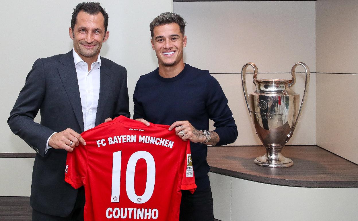 Hasan Salihamidzic y Philippe Coutinho