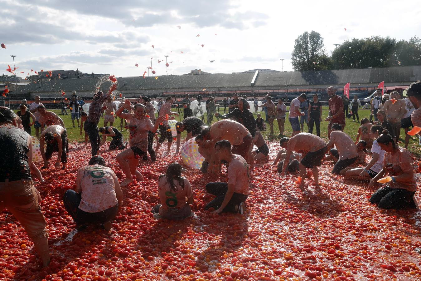 Fotos: Tomatina en San Petersburgo