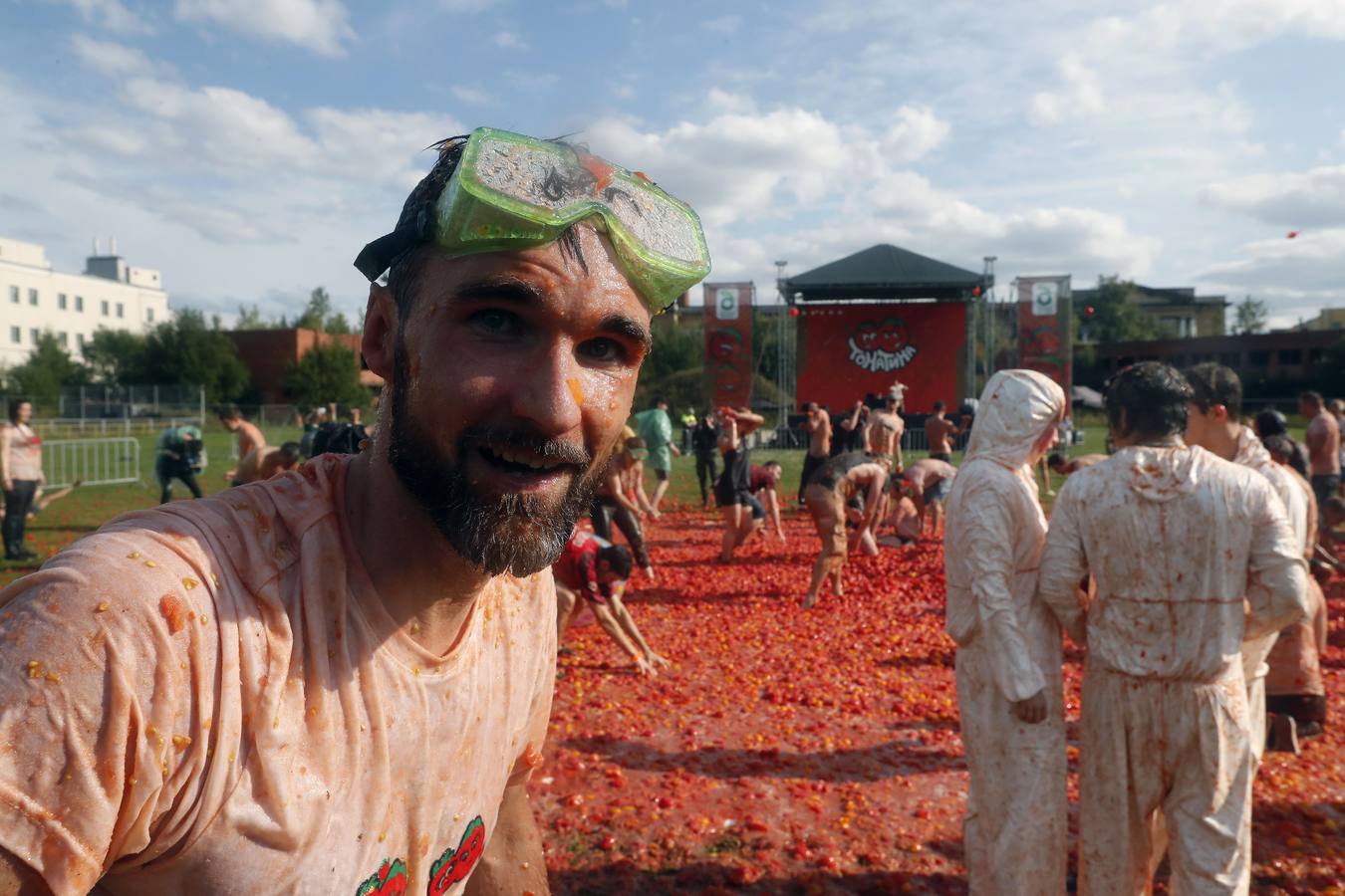 Fotos: Tomatina en San Petersburgo