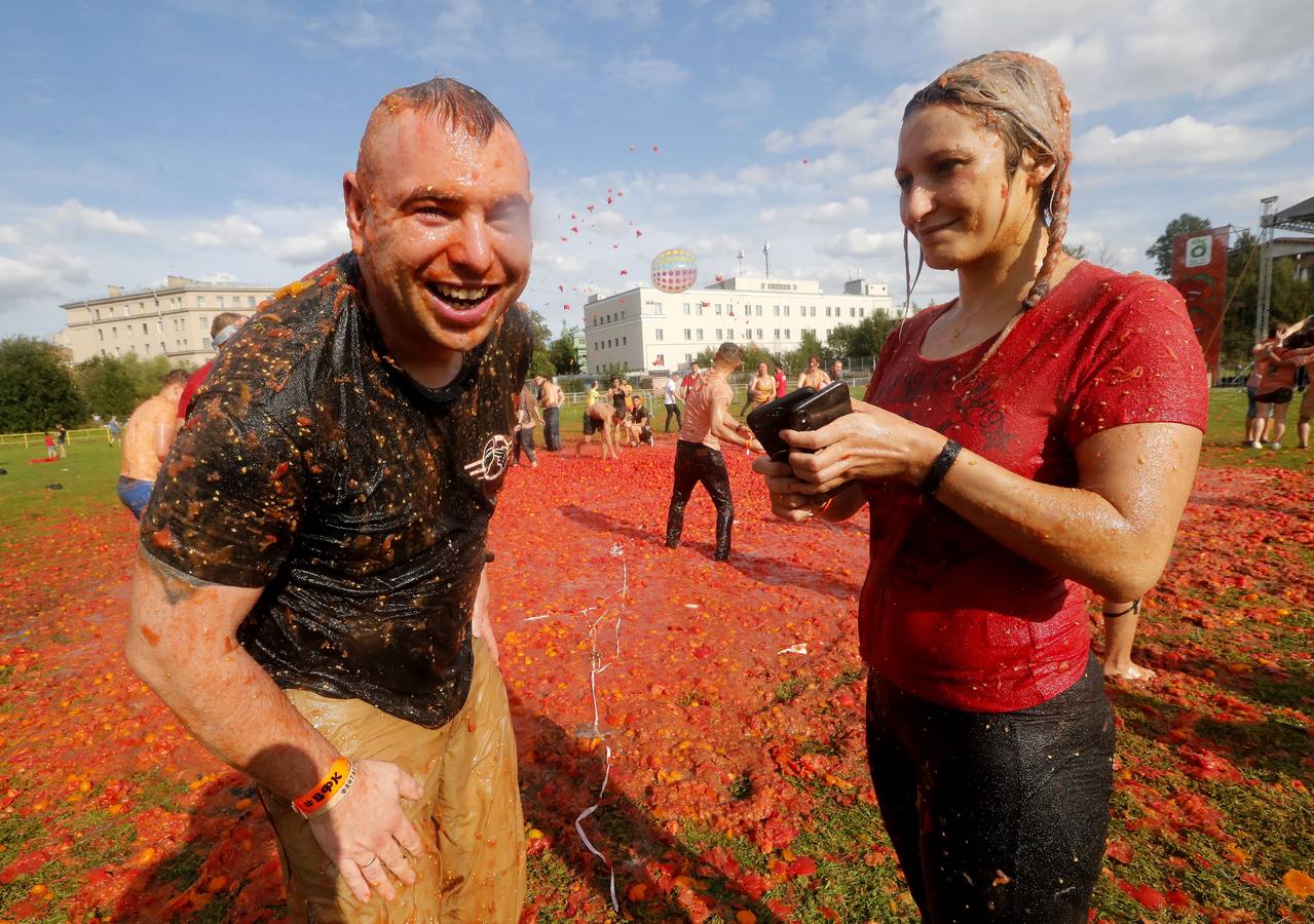 Fotos: Tomatina en San Petersburgo