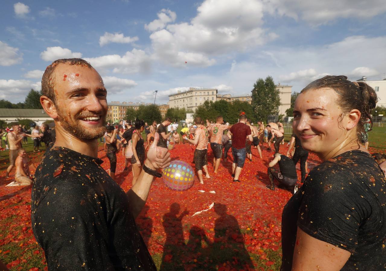 Fotos: Tomatina en San Petersburgo