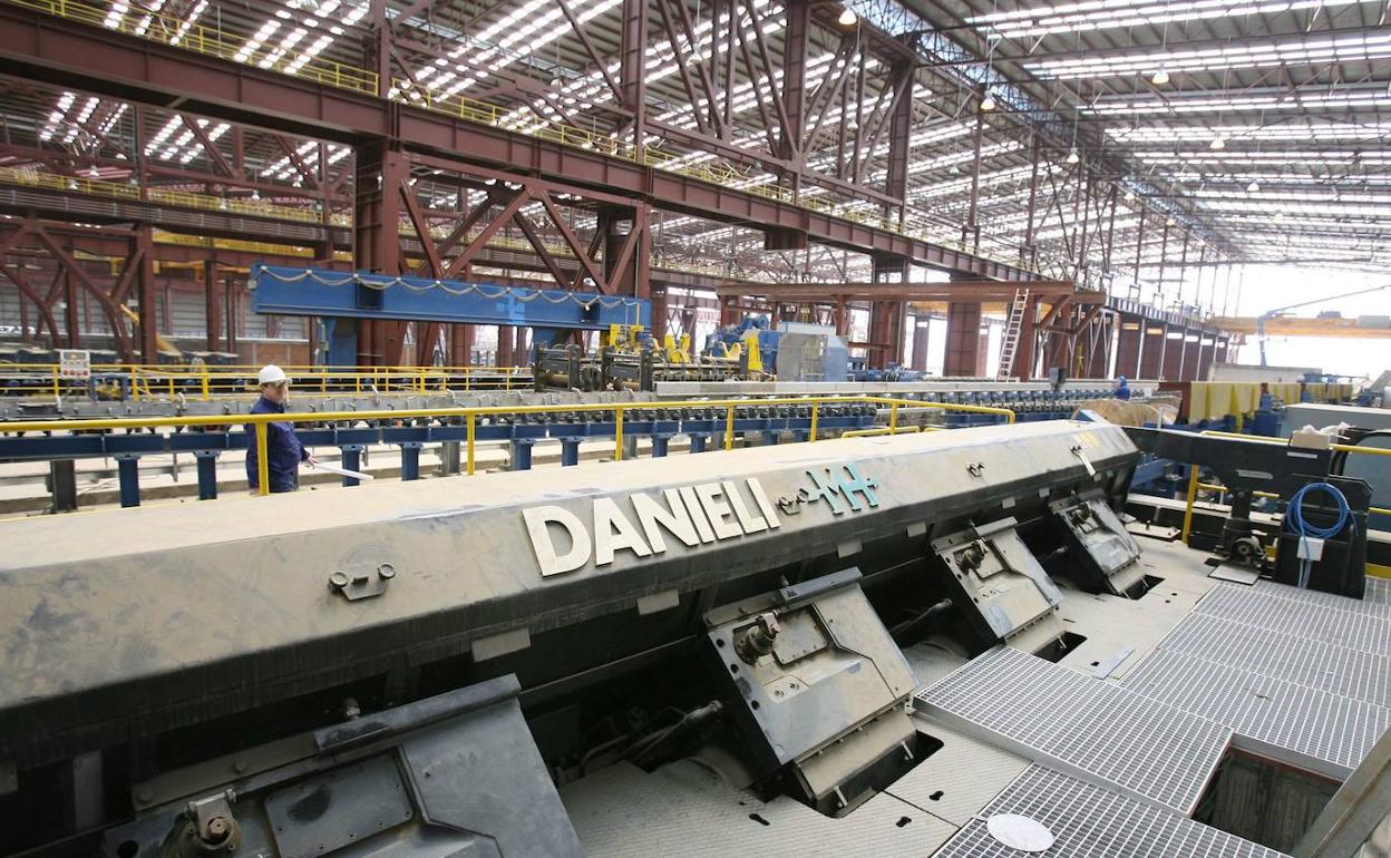 Interior de Siderúrgica Balboa, empresa referente del grupo industrial con sede en Jerez. 