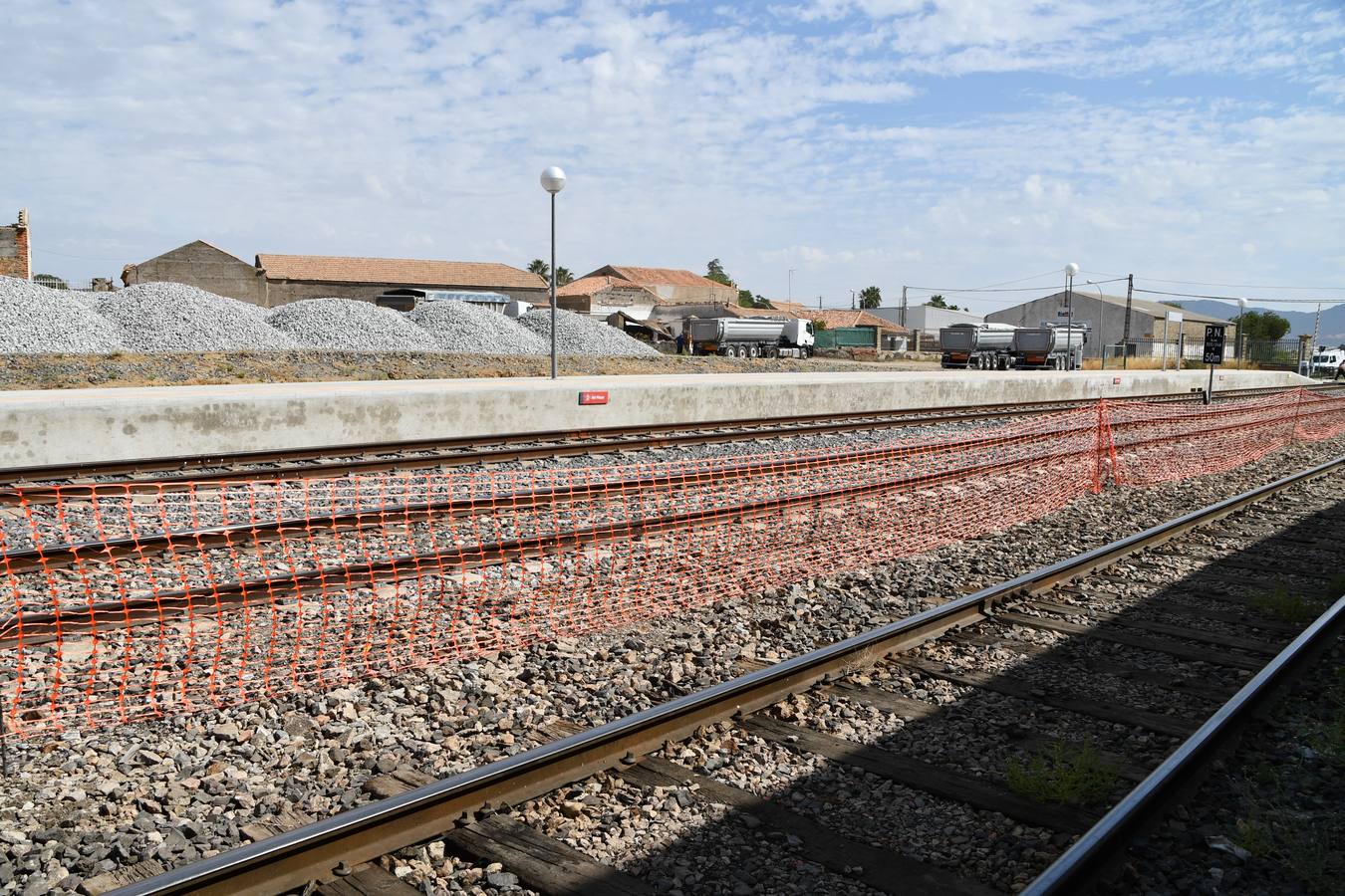 Fotos: Obras de mejora de la estación ferroviaria de Cabeza del Buey