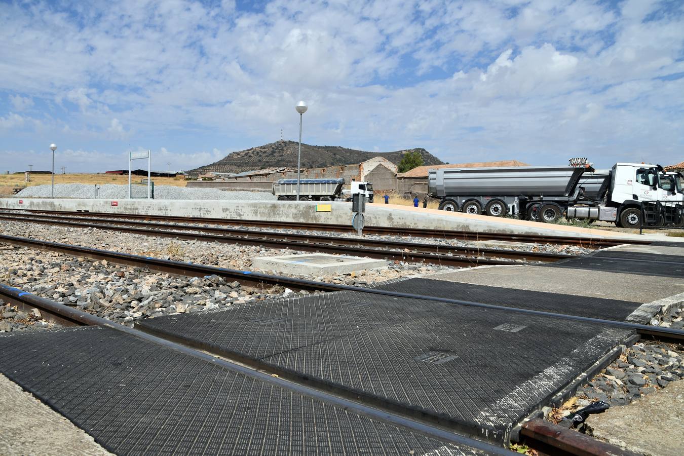 Fotos: Obras de mejora de la estación ferroviaria de Cabeza del Buey